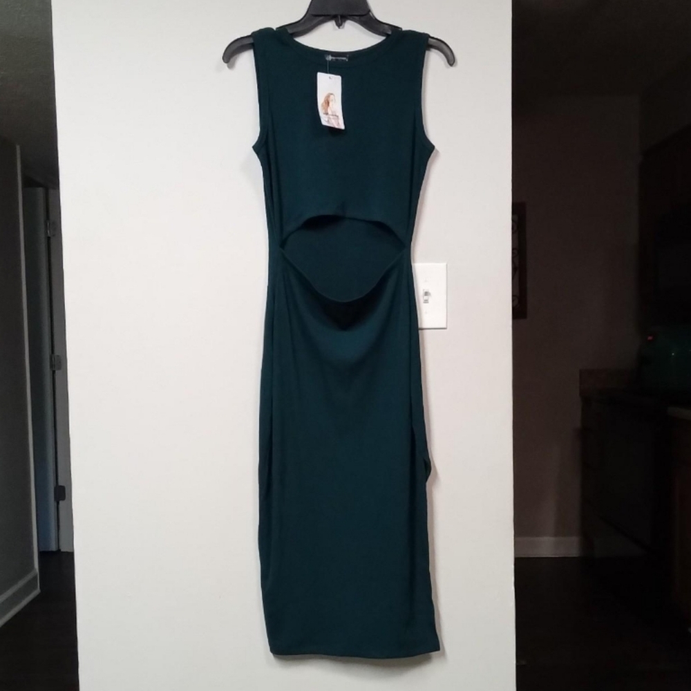 NWT! Elegant PrettyGarden Green Sleeveless Maxi Dress Size Small